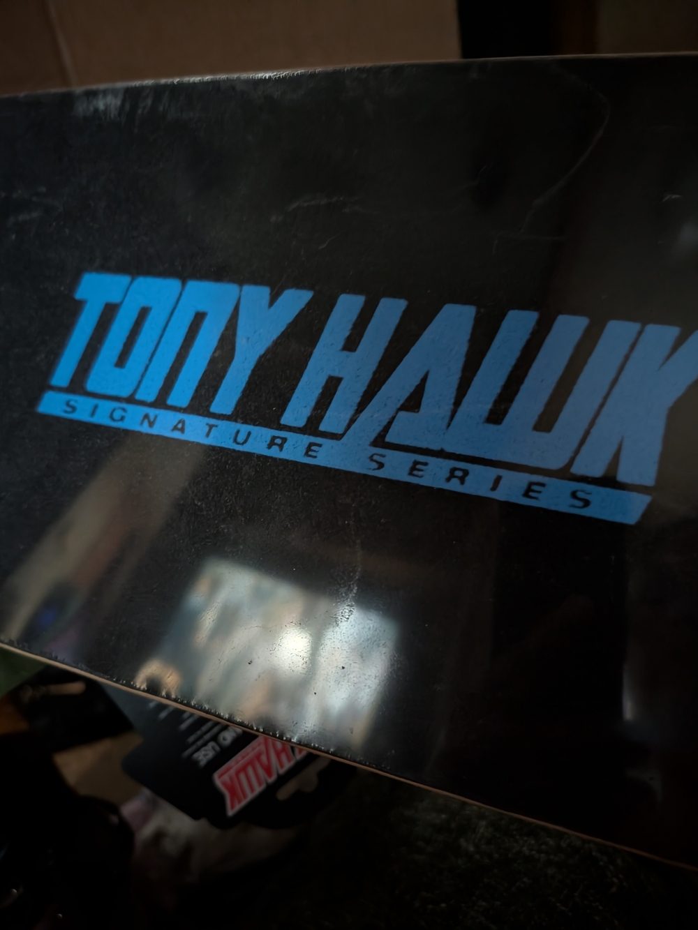Tony Hawk Signature Series Black Video Game Skateboard - Black/Blue